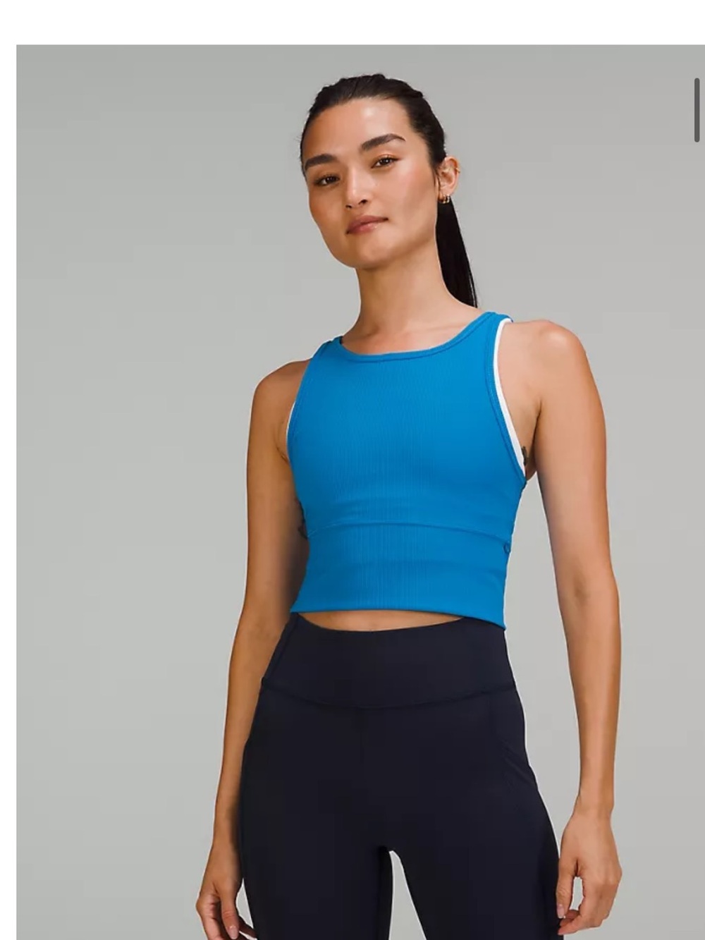 Power Pivot Ribbed Tank Top